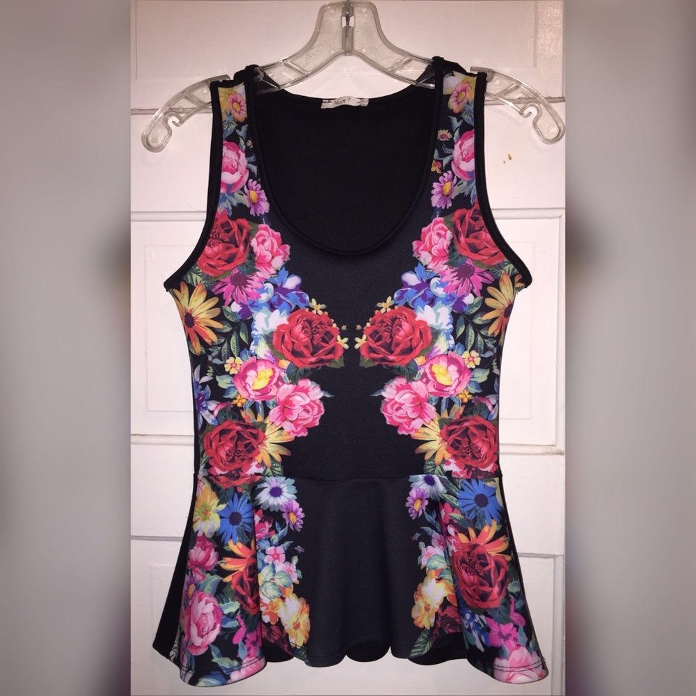 Floral Peplum Top